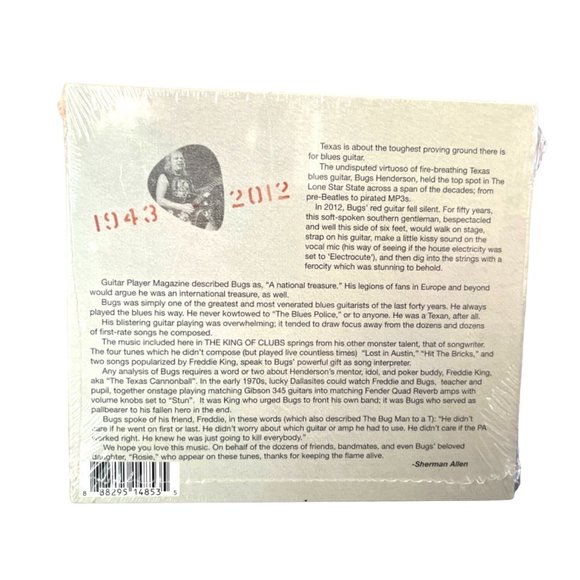 Bugs Henderson The King of Clubs 1943-2012 2 CD Set New and Sealed - Picture 2 of 4